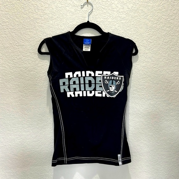 NFL Tops - Raiders Vintage y2k Football Tee Fitted Women’s Shirt